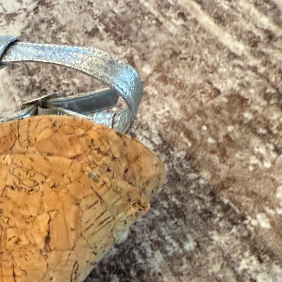 Gianni Bini Silver Wedge Sandals - Picture 4 of 5